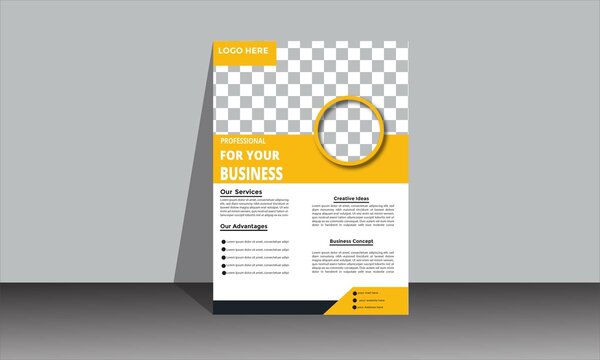 Professional Modern  Business Flyer Design Template Brochure Cover titled-2.ai mockup