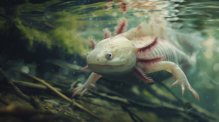 Axolotl Ambystoma.