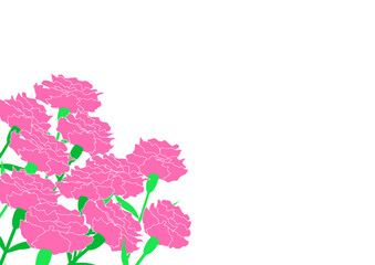 母の日　カーネーションの背景素材