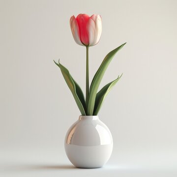 a flower in a vase
