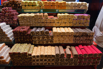 Turkish delight, candy, candy shop in  Istanbul Turkey - 739936213