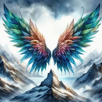 Fairy Wings colorful Clipart photos image 