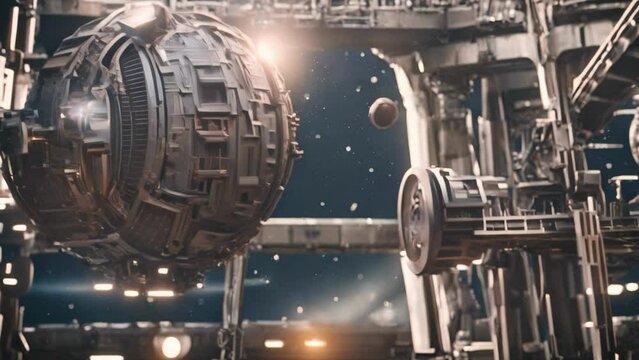 Futuristic Sci-Fi Adventure in a High-Tech Setting