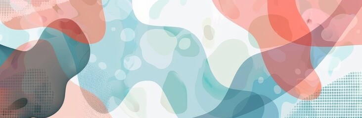 Geometric Abstract Background in Pastel Tones