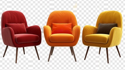 Collection of Midcentury Modern Arm Chairs In

