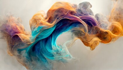 colorful smoke swirl
