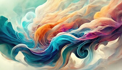 colorful smoke swirl