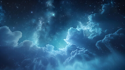 A painting of clouds and stars in the sky,,
Futuristic dynamic background with swirling digital wave particle abstract