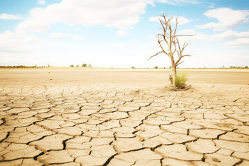 empty barren land under the threat of soil erosion