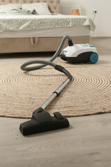 Small and simple vacuum cleaner in the apartment	