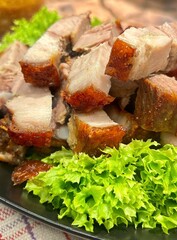 Thai food, crispy pork, very delicious