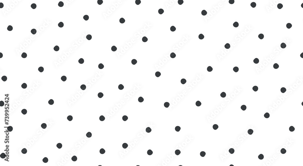 Poster background with a seamless pattern of small polka dots. the texture of random dots.
