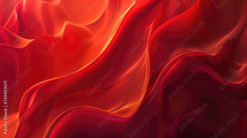 Poster red abstract background. dynamic shapes composition