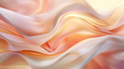 Beautiful Abstract Background with Smooth Silky Shapes