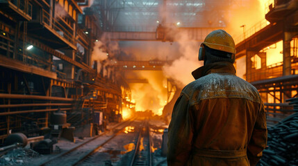 The art of steelmaking molten metal shaping the structures of tomorrow - obrazy, fototapety, plakaty