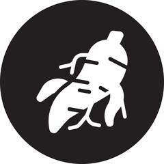 ginseng glyph icon