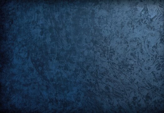 Textured Navy Blue Grunge Wall