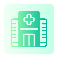 hospital gradient icon