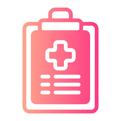 medical file gradient icon