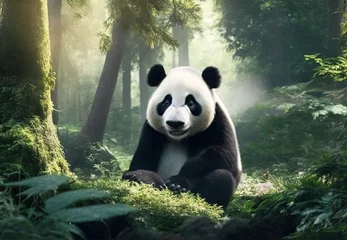 Foto op Plexiglas Giant panda, the giant panda is Endangered species © eartist85