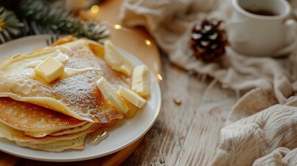 pancakes with butter