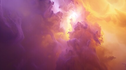 Abstract Colorful Nebula Background with Vibrant Purple and Orange Hues