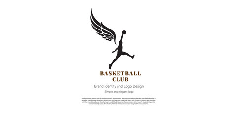 basketball club and sport logo design for graphic designer or web developer
