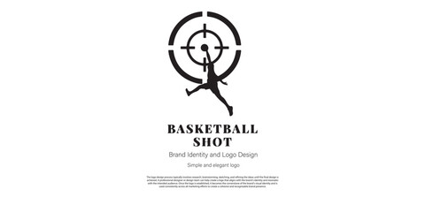 basketball club and sport logo design for graphic designer or web developer
