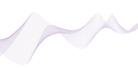 Abstract wavy lines flowing curve gradient color on transparent background. Abstract white background colorful lines. modern wavy stripes on white background isolated.	