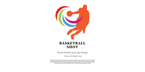 basketball club and sport logo design for graphic designer or web developer