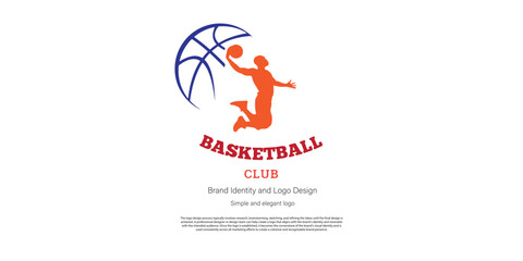 basketball club and sport logo design for graphic designer or web developer