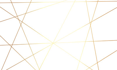 Seamless luxury geometric premium golden random chaotic lines on transparent background. Luxury banner presentation gold line vector, illustration.