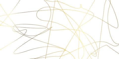 Seamless luxury wavy curve geometric premium golden random chaotic lines on transparent background. Luxury banner presentation gold wave line vector, illustration.