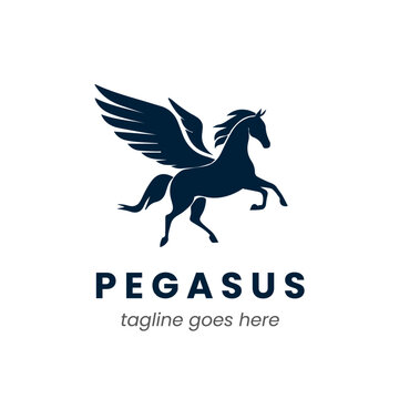 Pegasus logo design template