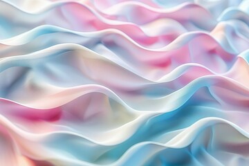 Abstract Creamy Waves Texture with Aesthetic Curves - obrazy, fototapety, plakaty