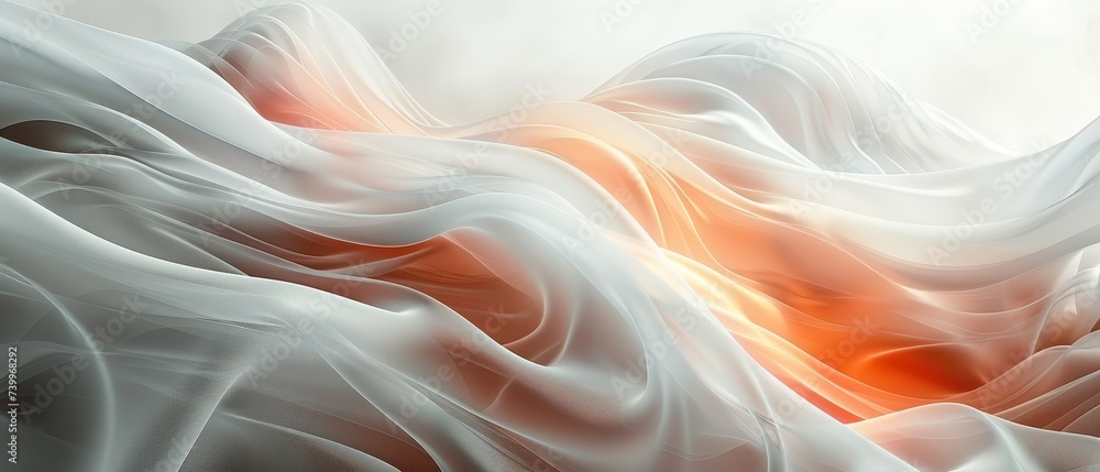 Aufkleber Modern soft luxury texture with smooth and clean  subtle background illustration in white and light gray.