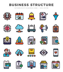 Business Structure icon pack for your website. mobile. presentation. and logo design.