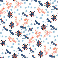 Nature Plant leaf Vector seamless. leaf pattern Seamless pattern hand-drawn with tropical leaves. floral seamless pattern Background for printing on environmental topics.