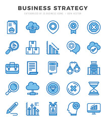 Business Strategy icon pack for your website. mobile. presentation. and logo design.