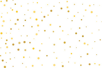 Golden polka dot confetti
