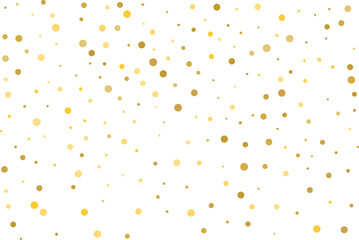 Golden polka dot confetti