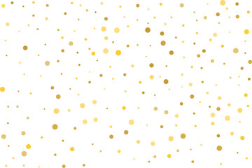 Golden polka dot confetti