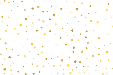 Golden polka dot confetti