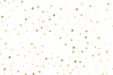 Golden polka dot confetti
