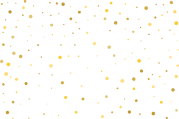 Golden polka dot confetti