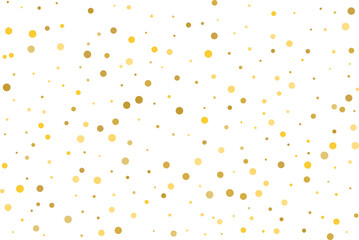 Golden polka dot confetti