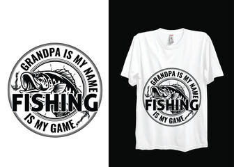 Fishing typography tshirt logo design 