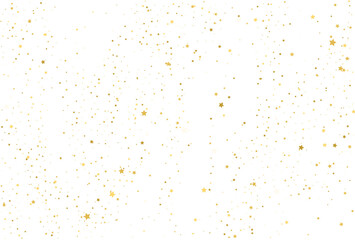 Holiday confetti golden stars decoration