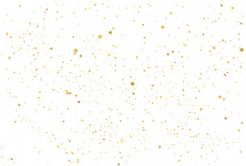 Holiday confetti golden stars decoration