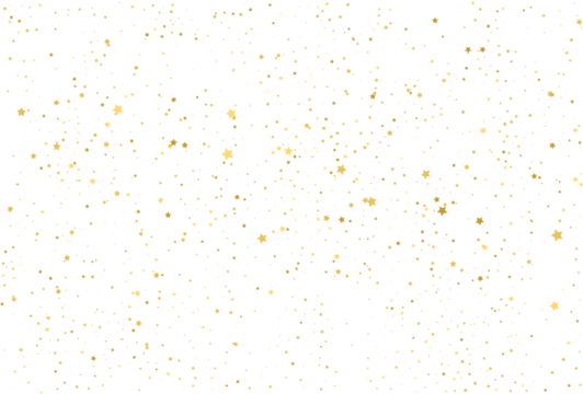 Holiday confetti golden stars decoration